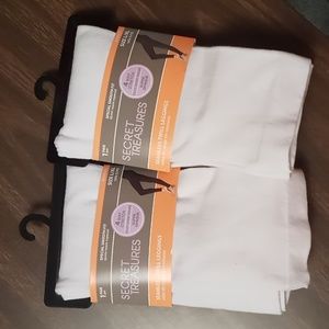 2 Pairs of Secret Treasures Seamless Twill Leggings L/XL NWT